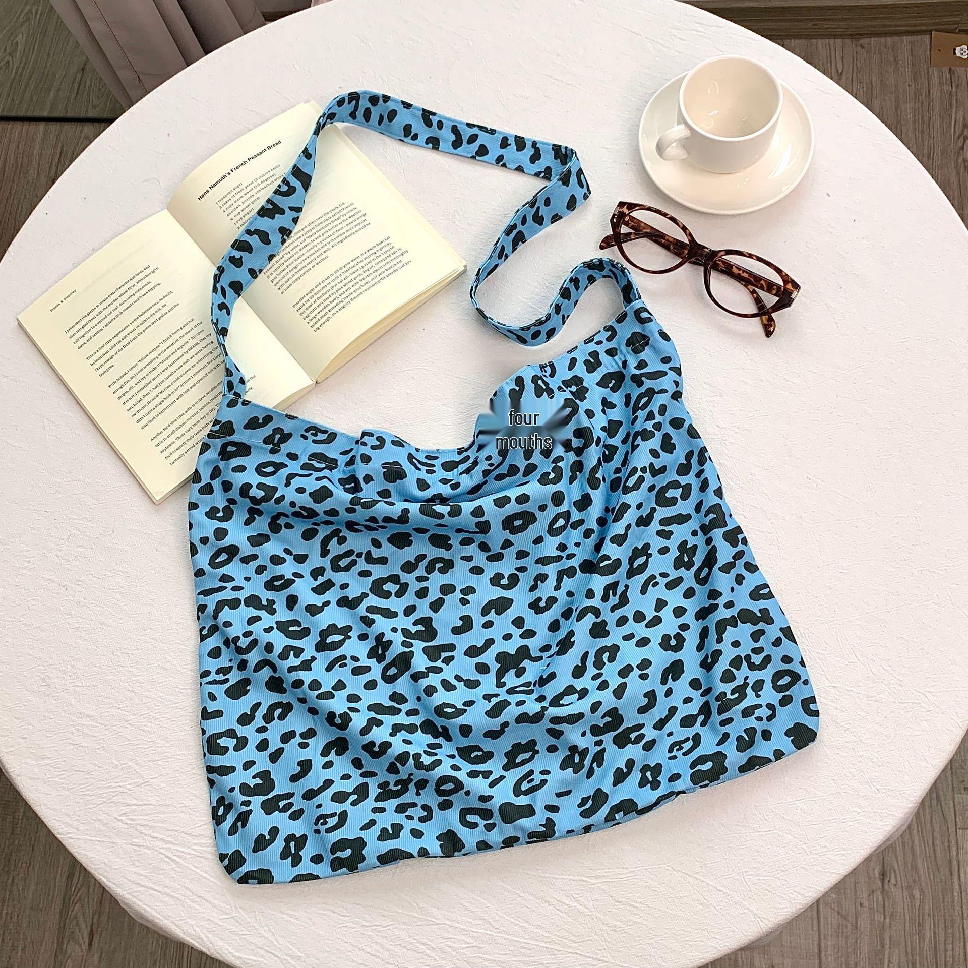 Сумка-тоут из вельвета с леопардовым принтом и цветочным узором Дондэмун