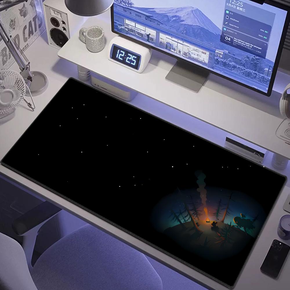 Mouse Pad Anime Keyboard Pad Laptop Outer Wilds Solar System Desk Mat PC Gaming Accessories Natural Rubber HYBXAXC XXL Carpet