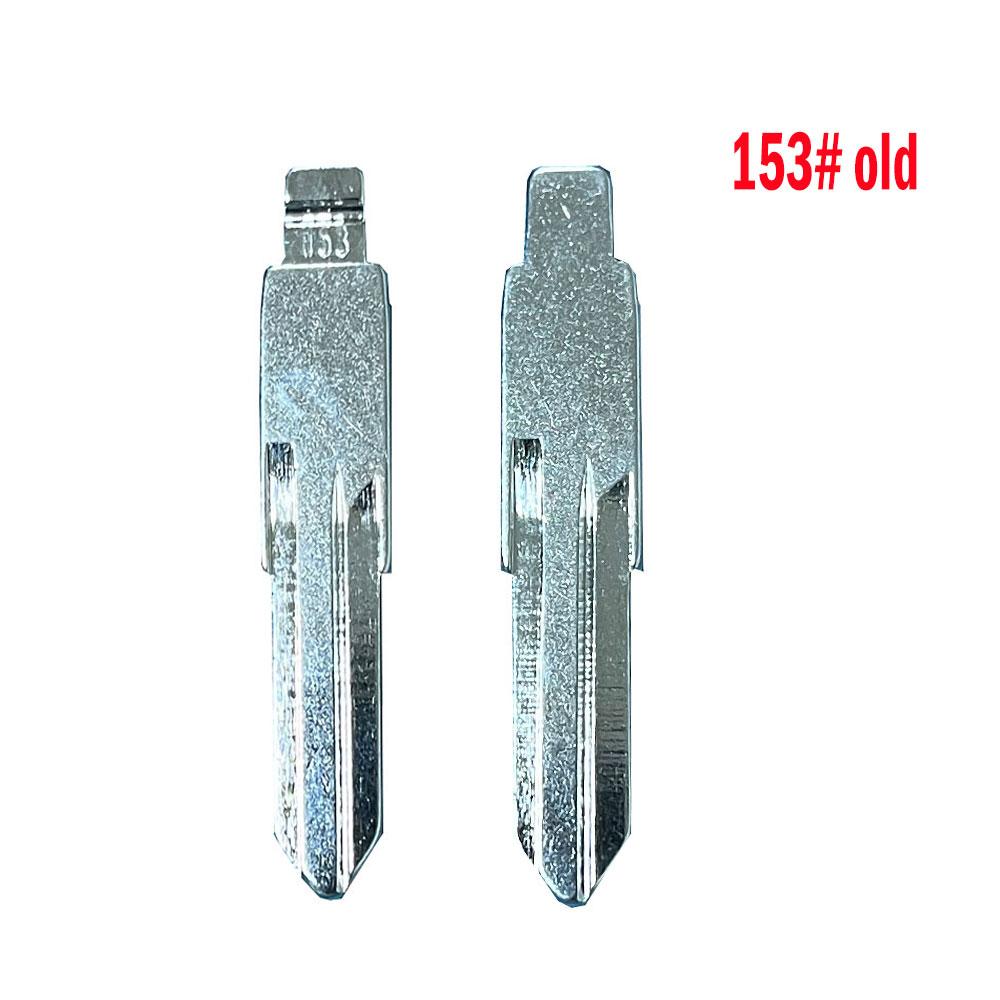 

10pcs 153# 153 HU136 Metal Uncut Blank Flip Remote Key Blade For Renault Megan Dacia Clio Duster for keydiy KD xhorse VVDI JMD 153-old
