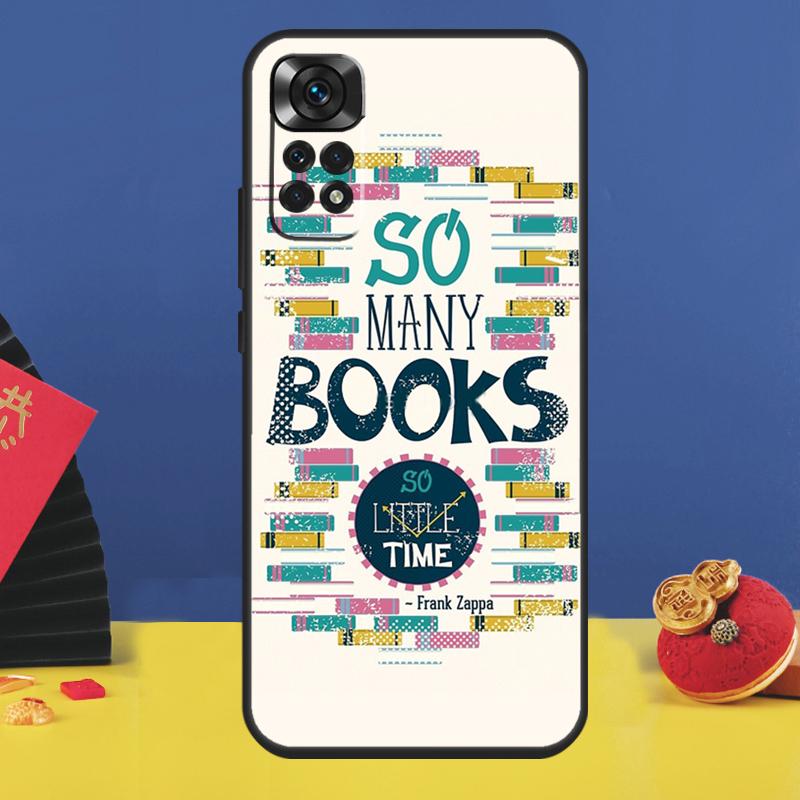 Read books Library Bookshelf Quotes Phone Case For Xiaomi Redmi Note 14 Pro 13 12 11 9 10 15 Pro Plus 10C 12C 14C 13C 15C Cover