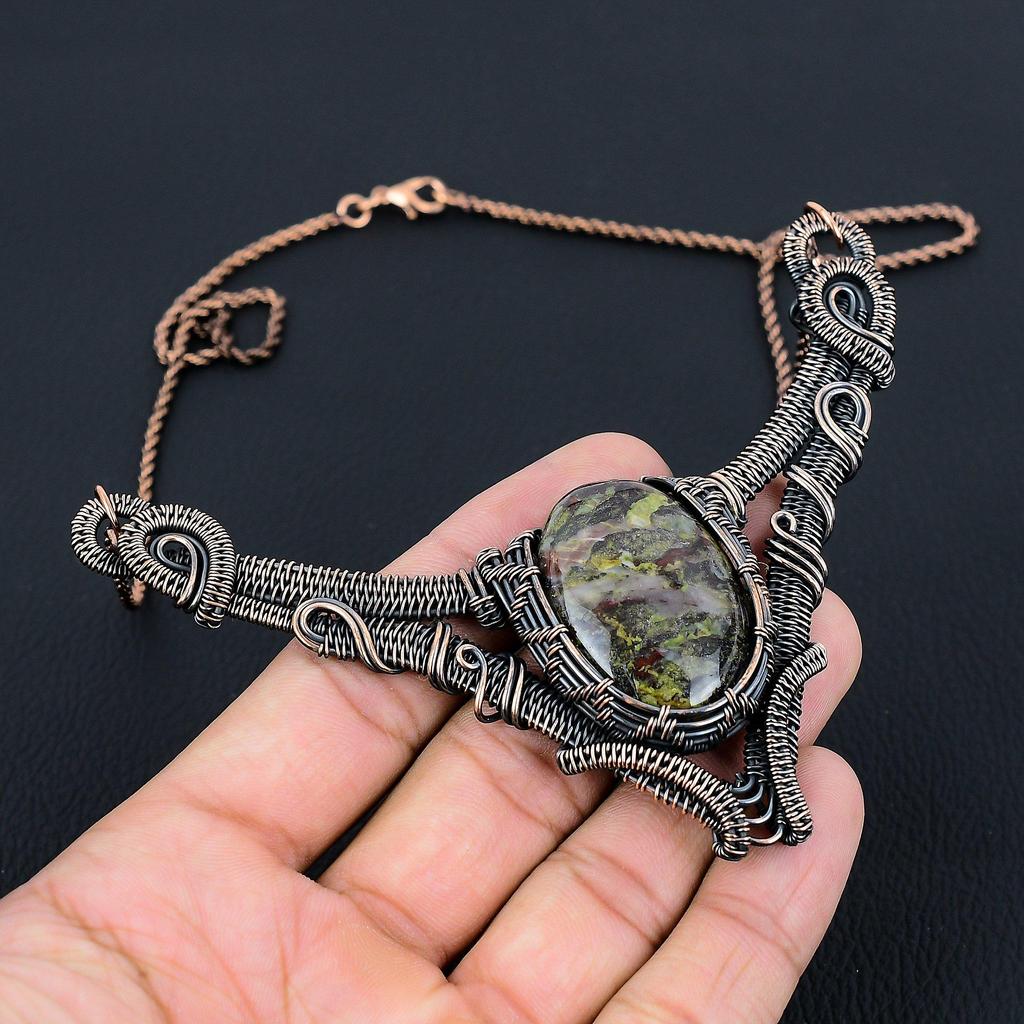 Bracelet Wire Wrapped Dragon Wire Tutorial Pendant Dragon Copper - Main Image