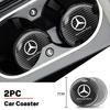 2025 Hot Car Anti-slip Coaster Mat Carbon Fibre Water Cup Pad For Mercedes Benz AMG W176 W212 W168 W222 W204 W190 C300 Interior