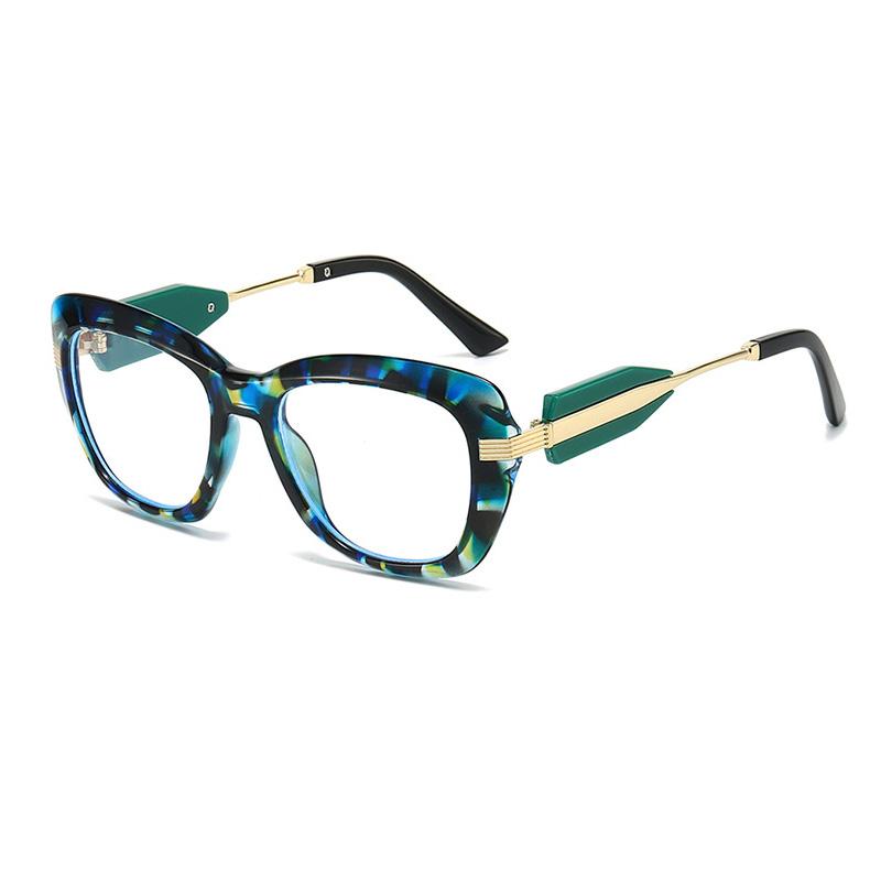 

Personality Styled Oversized Wide Edge Prints Frame Hyperopia Eyewear Photochromic Anti Blue Ray Computer Women Reading Glasses 0