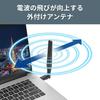 Buffalo WiFi Wireless LAN Handset Adapter External Antenna 866Mbps/433Mbps 11ac/n/a/g/b USB 3.2 Gen1 WPA3 WI-U3-866DHP/N