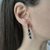 Серебряные серьги с натуральным сапфиром 3.407ct (2194750)