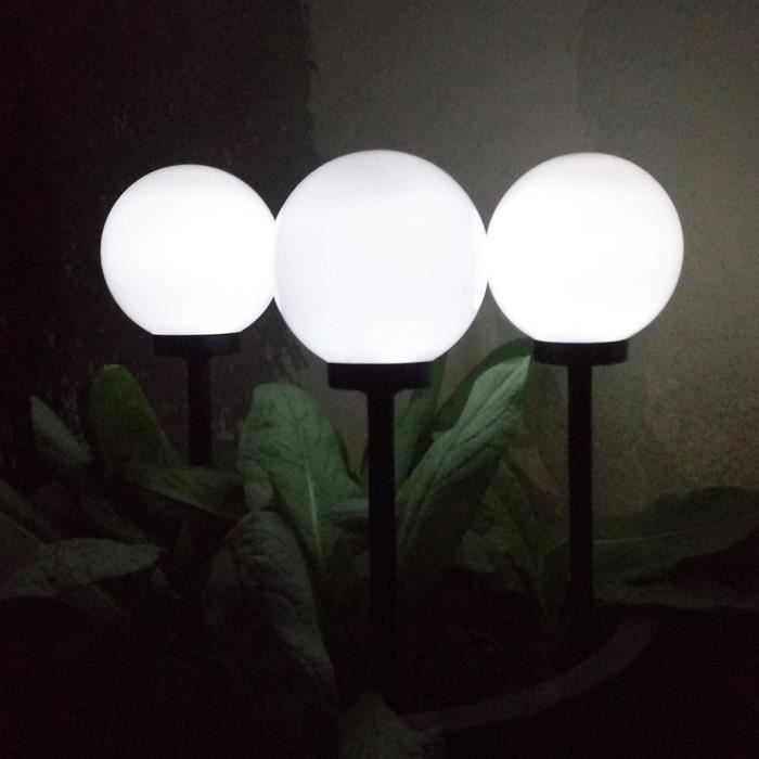 Lampe solaire LED extérieure - GREEN BLUE - GB121 - Blanc - 15x15x48cm - Charge solaire
