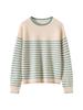 2026 Korean Style Soft Fluffy Women's Striped Sweater