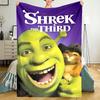 Shrek Theme Printed Blanket - Perfect for Couch, Bed, Travel & Outdoor Use | Machine Washable, Cozy & Durable.