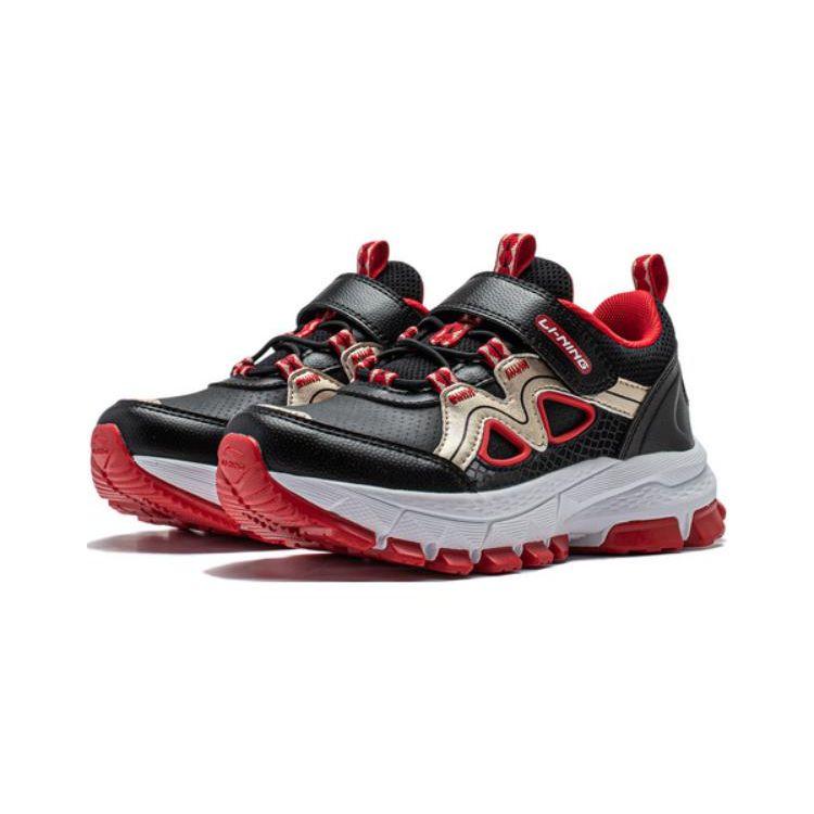 Li-Ning Cloud Shock Absorption Rebound Balance Support Durable Lightweight Breathable Non-Slip Anti-Kick Kids Casual Shoes Kids Shoes YKNT144-3