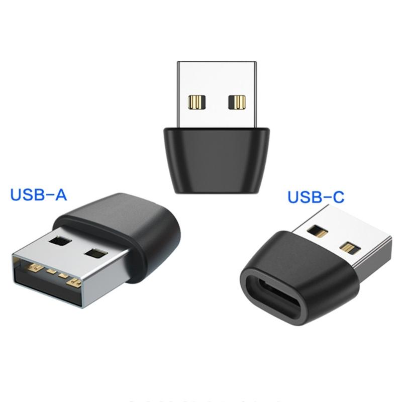 USB to Type C Adapter Supports QC3.0 Fast Charging and Fast Speed Data Transfer for Laptops Charger