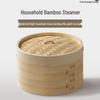 Commercial Handmade Bamboo Steamer for Dim Sum, Xiaolongbao, Mantou, and Rice