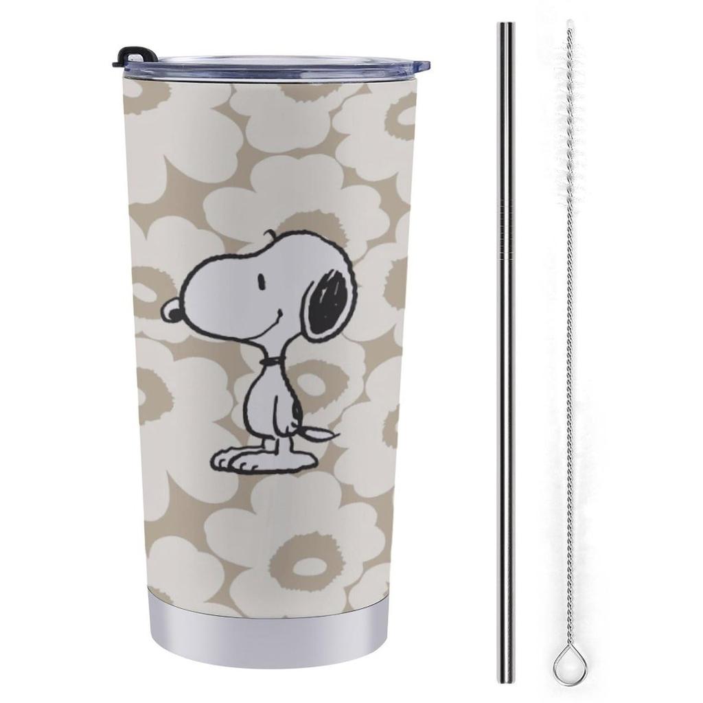 Miffy Snoopy Snufkin Little My Tumbler Mug Coffee Cup Convenience Store Cup Cold Insulation Water Bottle Direct Drinking Stainless Steel with Lid