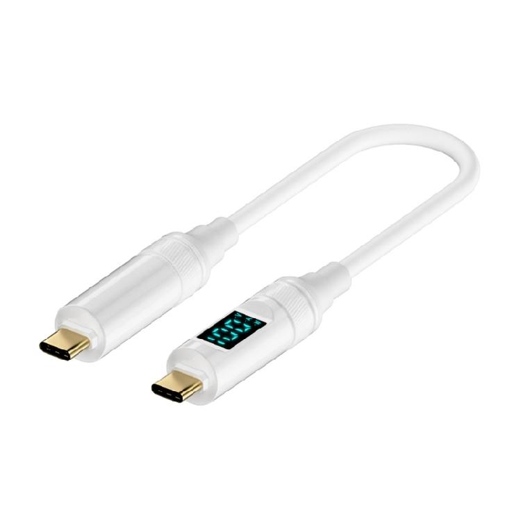 Fast PD100W Charging & Data Transfer Cable with Double USB C Port and 8K Video Transmission Efficient