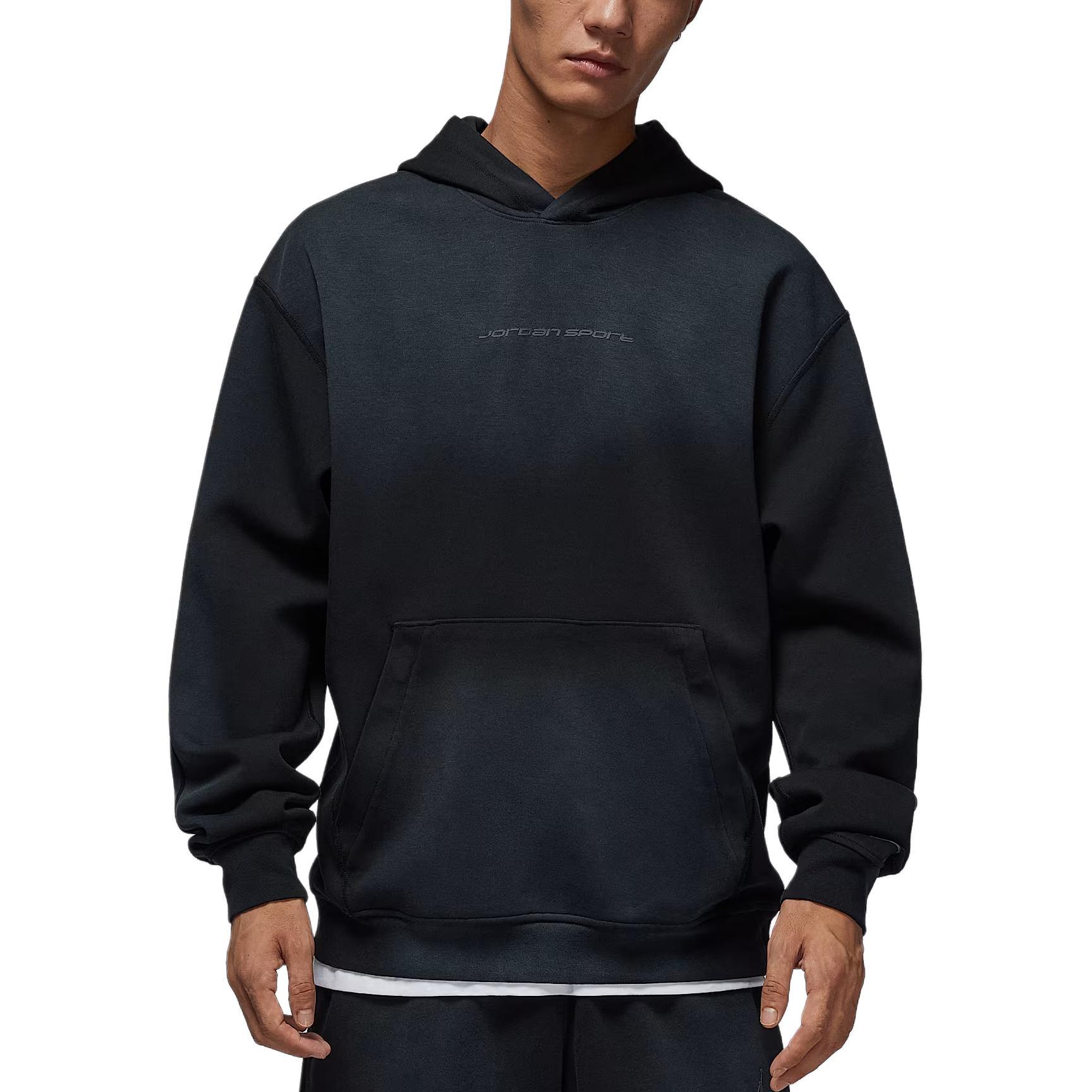 Air Jordan Sport Hoop Fleece Dri-Fit Pullover Hoodie Black Men s HQ8691-010 L