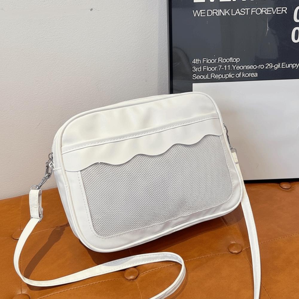 Y2K Transparent Ita Bag Large Capacity PVC Crossbody Bag JK Uniform Shoulder Bag  Shower