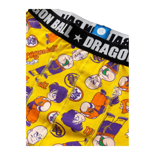 Small Planet Dragon Ball Boxer Briefs, Tenshinhan and Yamcha, Multicolor, XL, TE1409