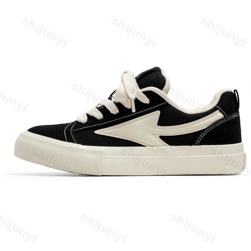 Fashion Men's Fashion Trend Casual Shoes 2025 Summer Low Cut Canvas Korean Version Versatile Sports Comfortable Non slip Chunky sneakers