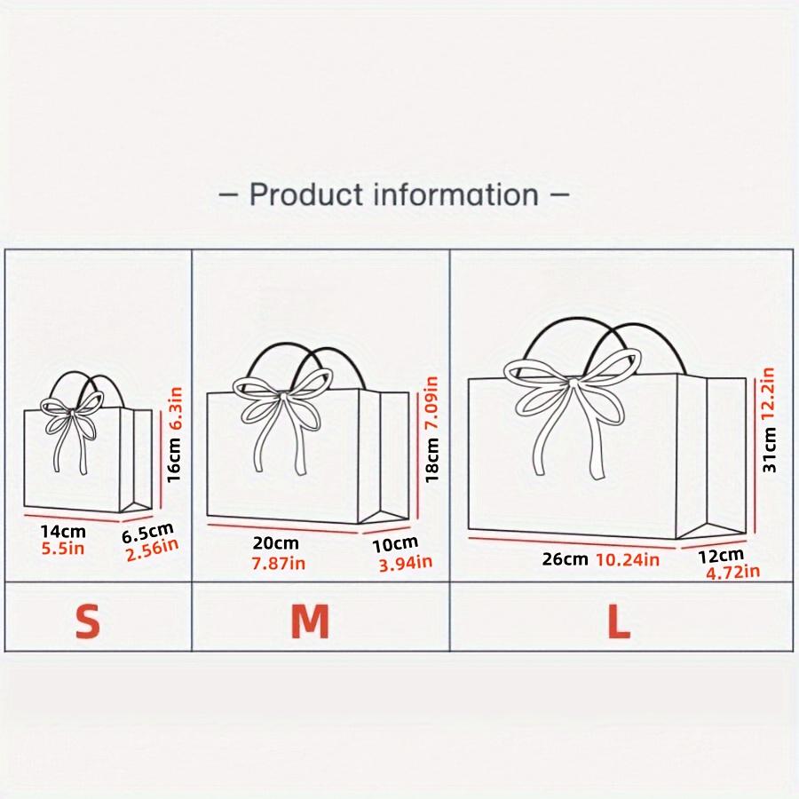 3pcs gift packaging bags retro navy paper bags fashionable business handbags clothing stores jewelry stores gift bags