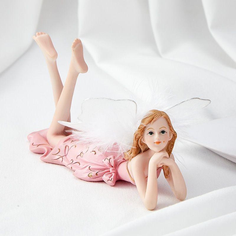 European Resin Angel Fairy Girl Figurine – Desktop Ornament Princess Statue Gift
