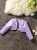 Girls' Long-Sleeve Princess Evening Cape Shawl for Flower Girl or Baby Girl Wedding Dress.