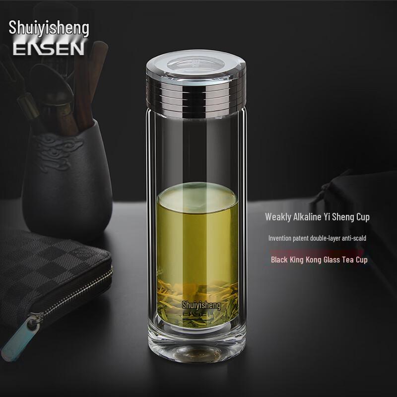 Shui Yi Sheng Weakly Alkaline Double Wall Glass Tea Cup