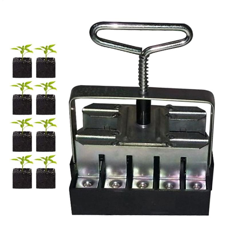 Soil Block Maker Handheld Seedling Soil Block Maker Soil Blocking Tool with Comfortable Grip Soil Blocker Garden Supplies