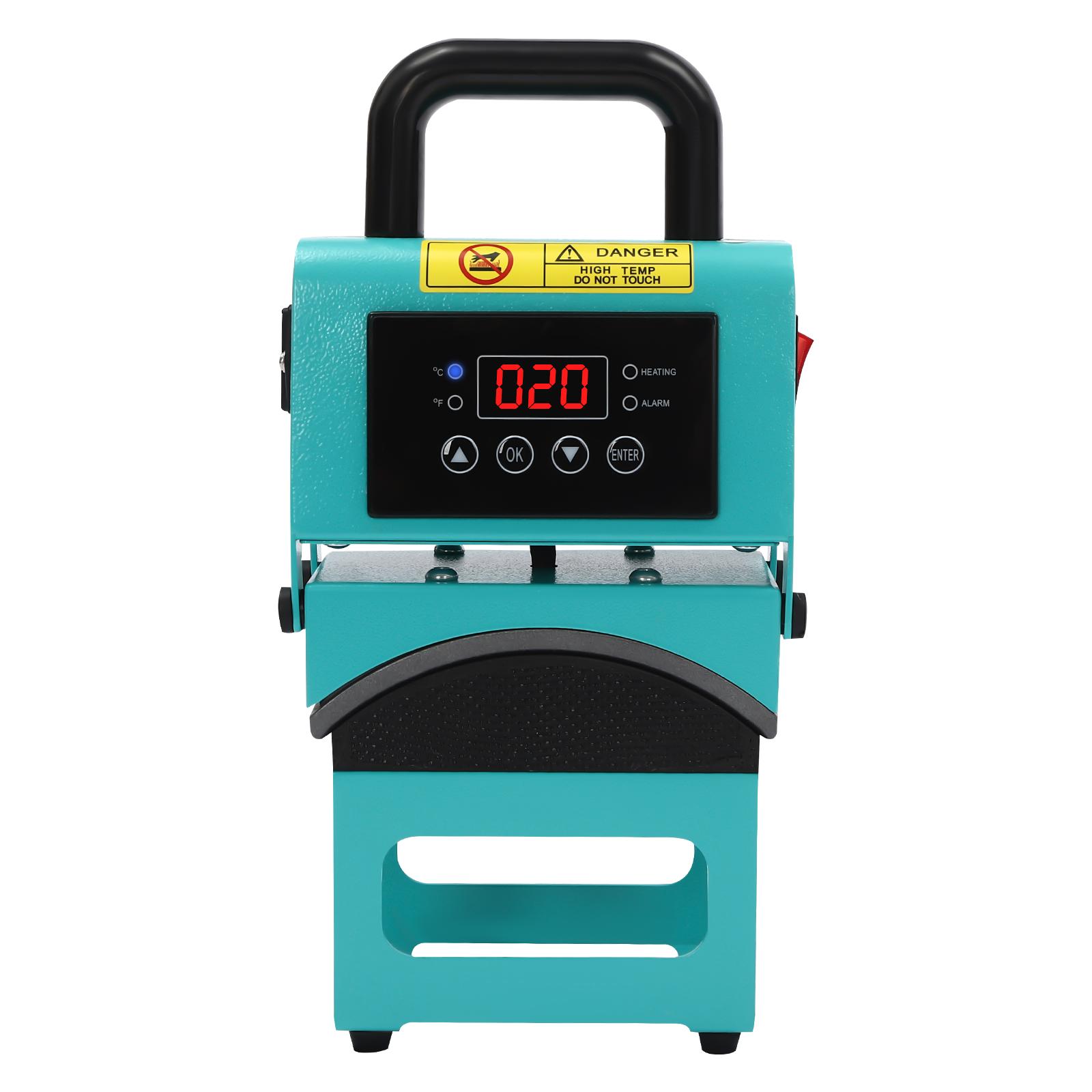 

Cap Press Machine 350W 32-482°F Curved Heating Plate Digital Display Portable for DIY Hat Pressing Small Projects синій