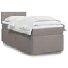 Maison Exclusive - Lattenrost mit Matratze Taupe 90x190 cm Stoff