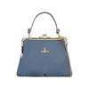 VIVIENNE WESTWOOD Geantă Tote clasică cu logo Saturn din poliuretan Genți pentru femei Albastru deschis 4B010007W-S0021-K408