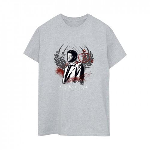 Supernatural Womens/Ladies Join The Hunt Wings Boyfriend T-Shirt