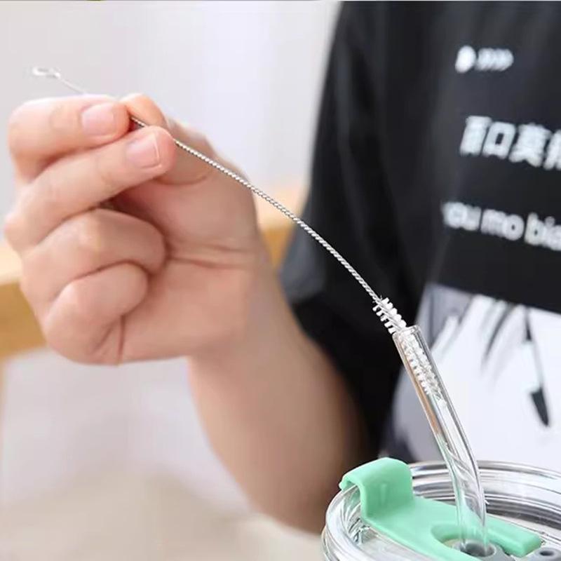 

Щетка с направляющей щетиной Щетка из нержавеющей стали для чистки детских бутылочек Щетка для чашек Щетка со спиральной трубкой Щетка с прорезной щетиной Мягкая щетина Щетка для соломинок Type 17.5 #C1A3K#