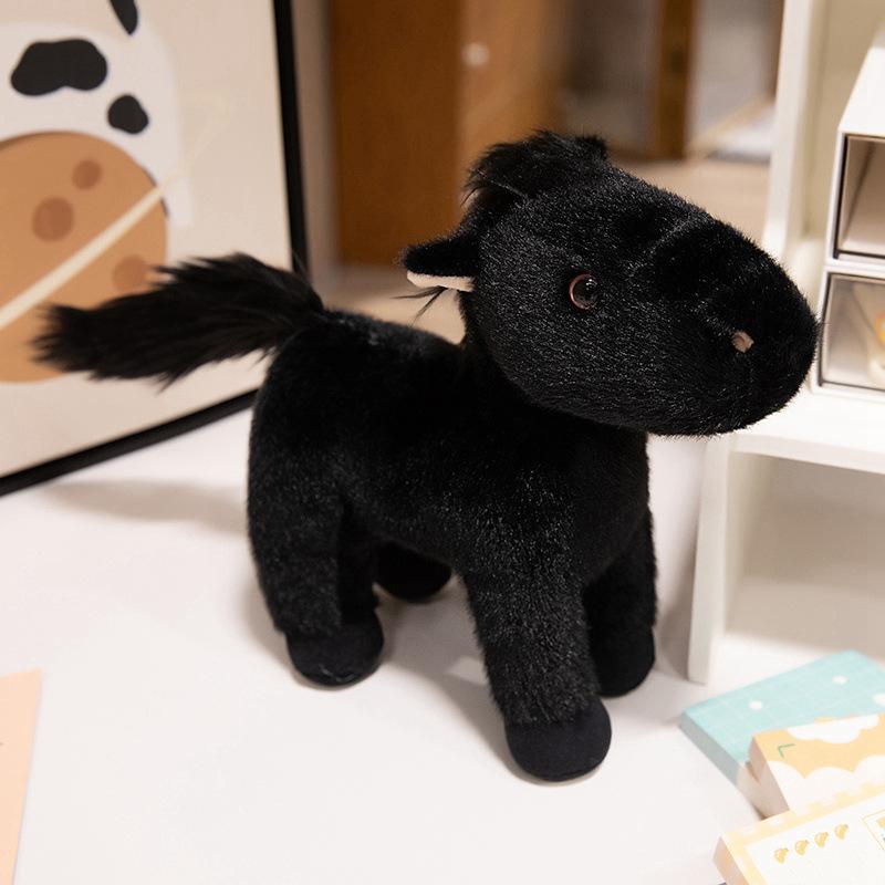 New Simulated Horse Plush Toy Pony Doll Home Decoration Zoo Event Gift Children's Doll