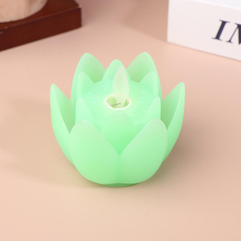 Lotus Lantern In Front Of The Temple Led Electronic Candle Lamp Buddhist Hall Lanterns Wishing Light Temple Festival Decoration