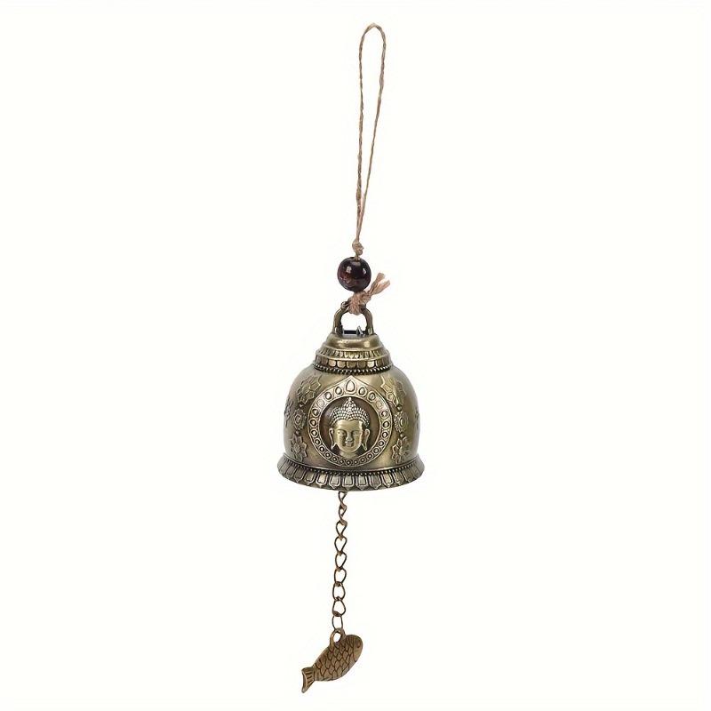 

1pc Feng Shui Wind Chime Buddha Statue Bell Lucky Blessing Fortune Home Car Hanging Decor Craft Ornament