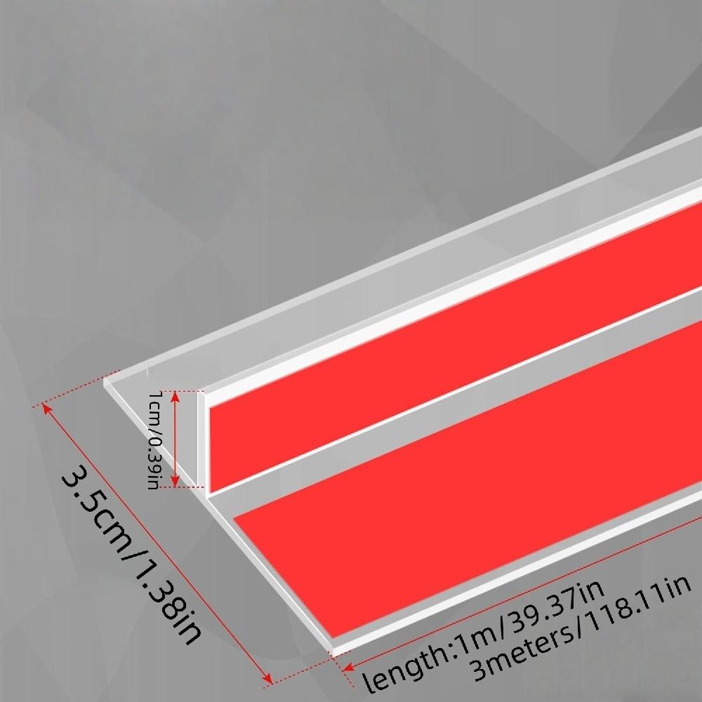 1pc 1m/3meters Silicone T-Shaped Door Draft Stopper Windproof Weather Stripping Self-adhesive Seal Strip Side of Door Frame