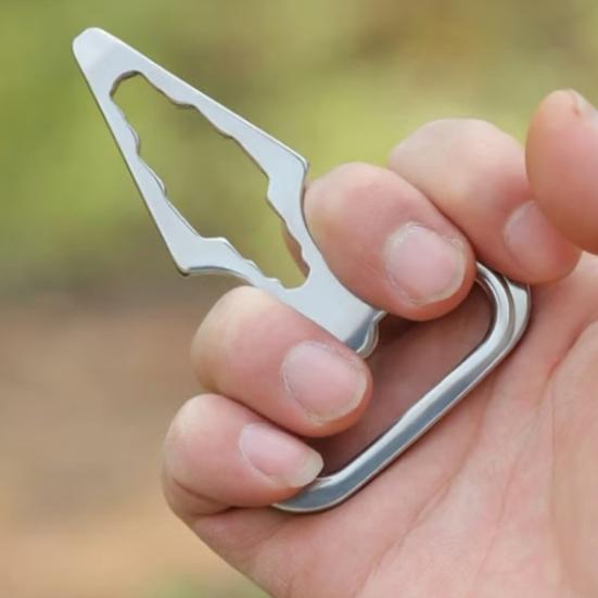 1/2/3Pcs Manual Wrench Keychain with Bottle Opener Compact Design Portable Personal Outdoor EDC Survival Tools