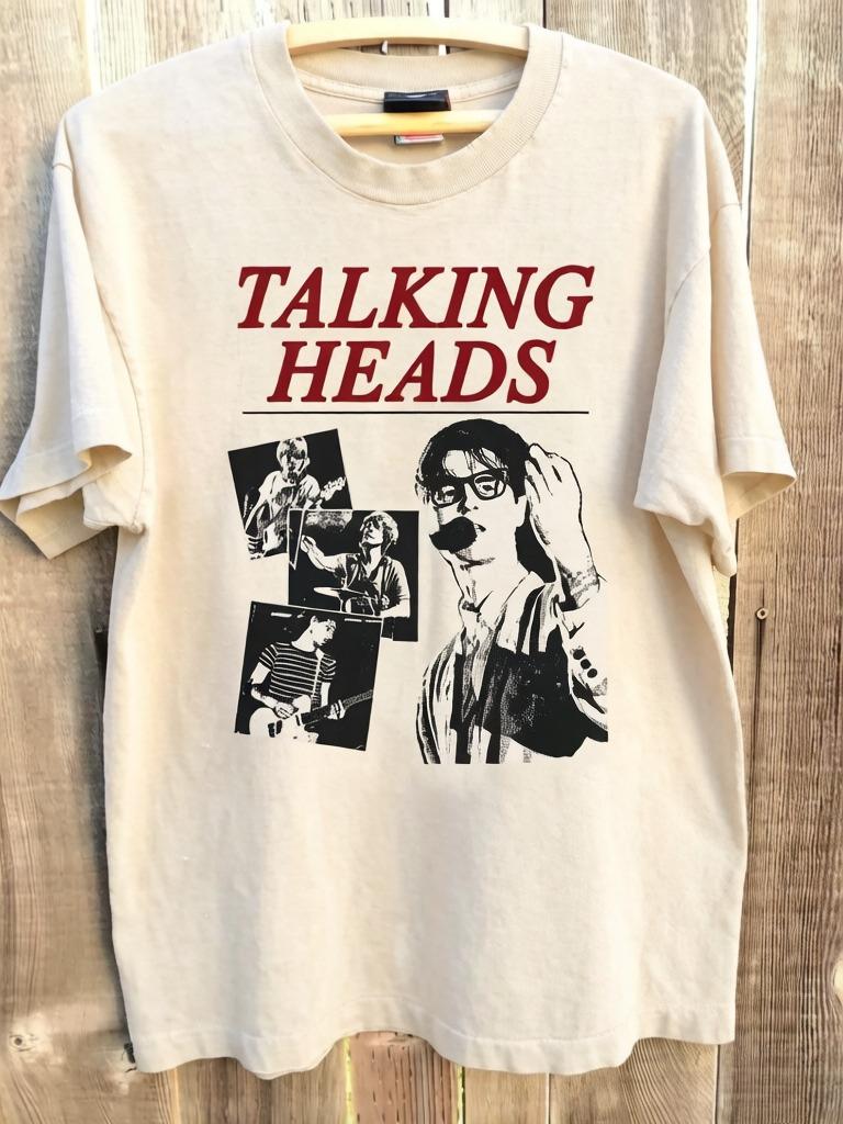 

Talking Heads Stop Meaningful Vintage Style Album 90s Charcoal TShirt Unisexs Summer New Unisexs Womens Cotton Top S