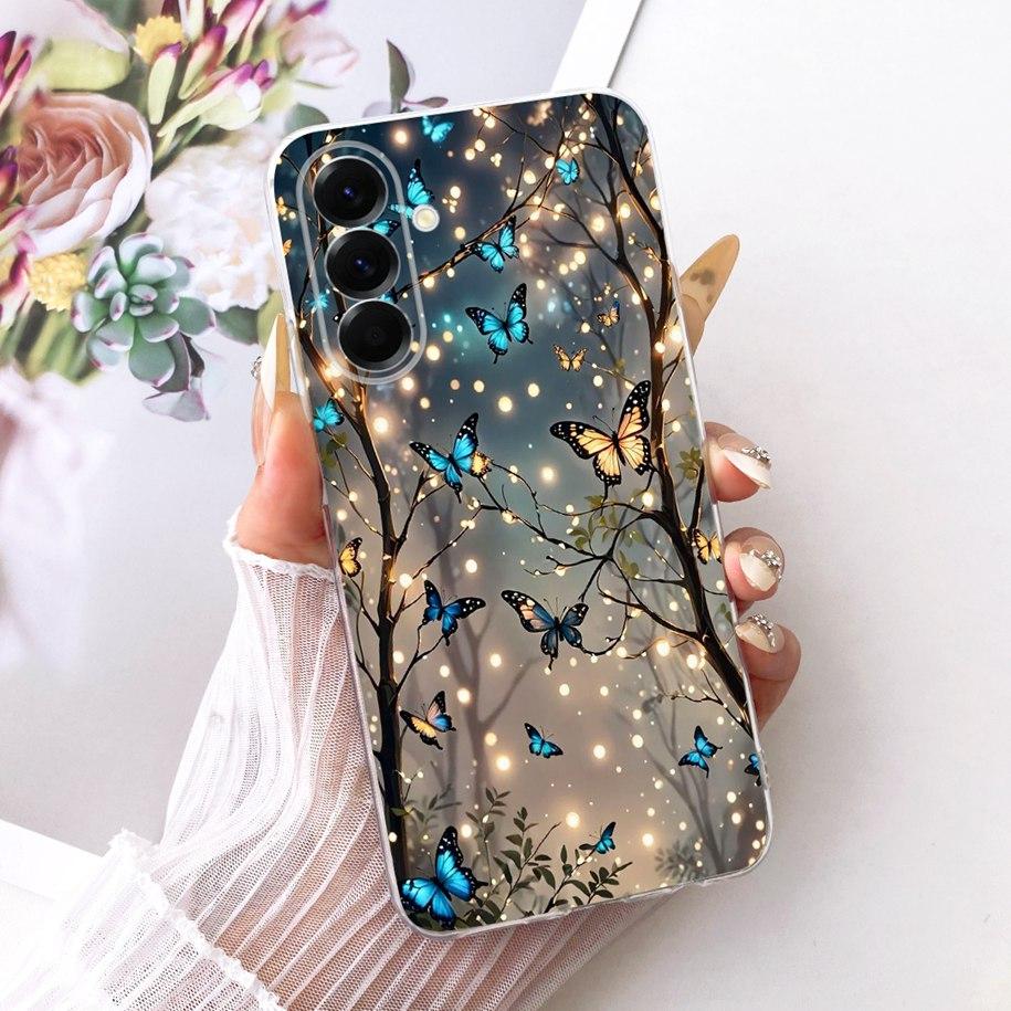 Case For Samsung Galaxy A37 5G Cover SM-A376B Popular Flower Soft Slim Silicone Cover For Samsung A57 A17 2025 A576B A176B Funda