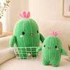 Cute Cactus Plush Toy Kawaii Plant Stuffed Doll Soft Pillow Cushion Cartoon Plushie Kids Gift Bedroom Home Decor