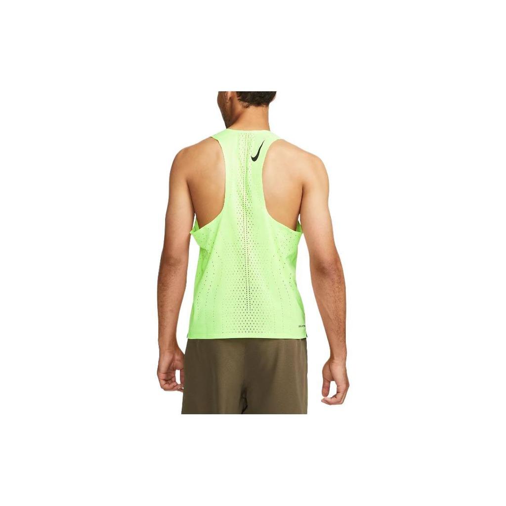 Nike Solid Logo Breathable Quick-Drying Running Training Hurdling Vest Men Tops Green DM4625-358