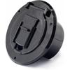 X-Haibei RV Trailer Camper Electric Power Cord Cable Hatch Round Fits 2-3/4 Inches Dia. Hole Flip Up Cover (Black)