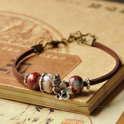 Ceramics Jewelry Ethnic Jewelry Ceramic Beads Bracelets and Braided Bracelets