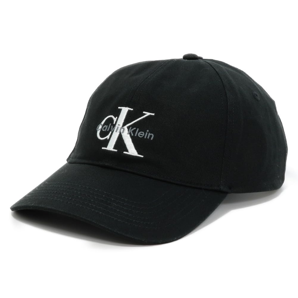 ck Cap Hat Logo Monogram Cotton MONOLOGO EMBROIDERY BASEBALL CAP Black 4G5004G 001 [Calvin Klein] [Item]