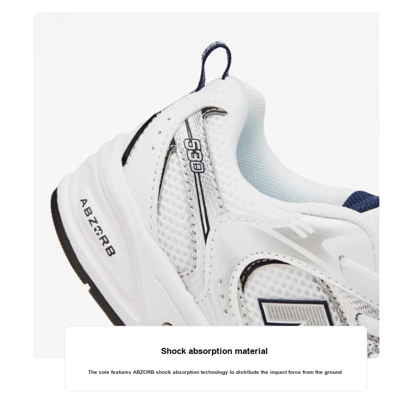 New Balance 530 Bungee Dětské Bílé Přírodní Indigo Dětské Tenisky Stříbrno-Metalické PZ530SB1