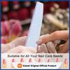 10pcs Professional Nail File Buffers - 100/180 Grit, Double-Sided for Acrylic Nails, Reusable Manicure Tools