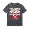 Training for the Zombie funny Zombie Harajuku Fashionable Summer Tops Tees Cotton T Shirt for Unisex Europe