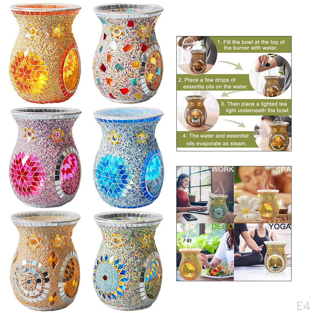 Essential Oil Glass Diffuser Candle Tea Holder Decor
