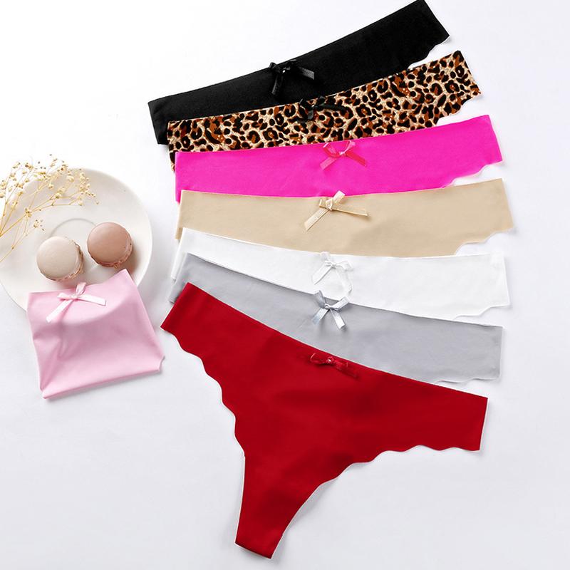 3PCS/Lot Seamless Panty Set Underwear T-back Female Comfort Intimates Fashion Ladies Low-Rise Briefs Panties Women Sexy Lingerie