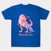 Men Black Print T-shirt Mamasaurus Mommy &Amp; Baby Boy T-Rex Dinosaurs No-Cut Transfer Paper Print Cotton Tshirt