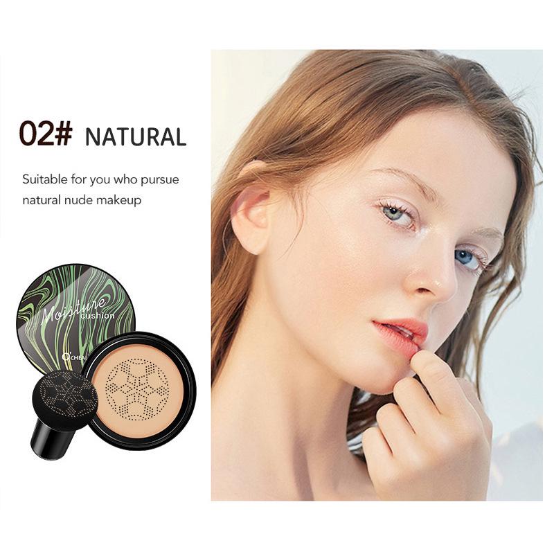 OCHEAL Avocado Mushroom CC Cream Cushion – Waterproof, Sweatproof, Concealing, Brightening, Long-lasting. 20g